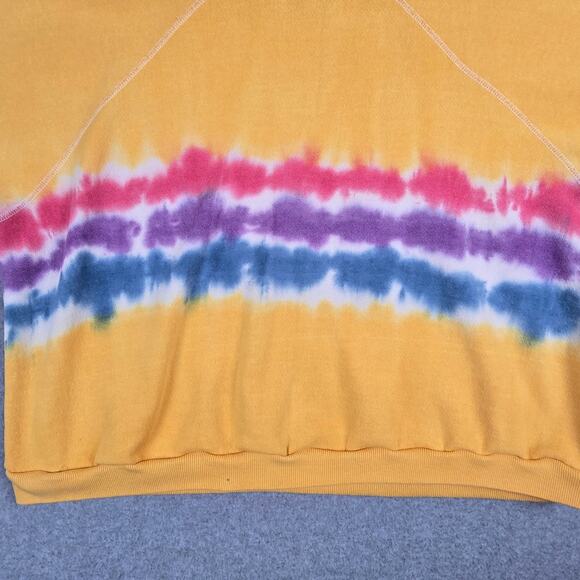 ISMBS Sweatshirt Size Medium Yellow Tie Dye I Stole My Boyfriend's Shirt Tultex - Picture 8 of 16